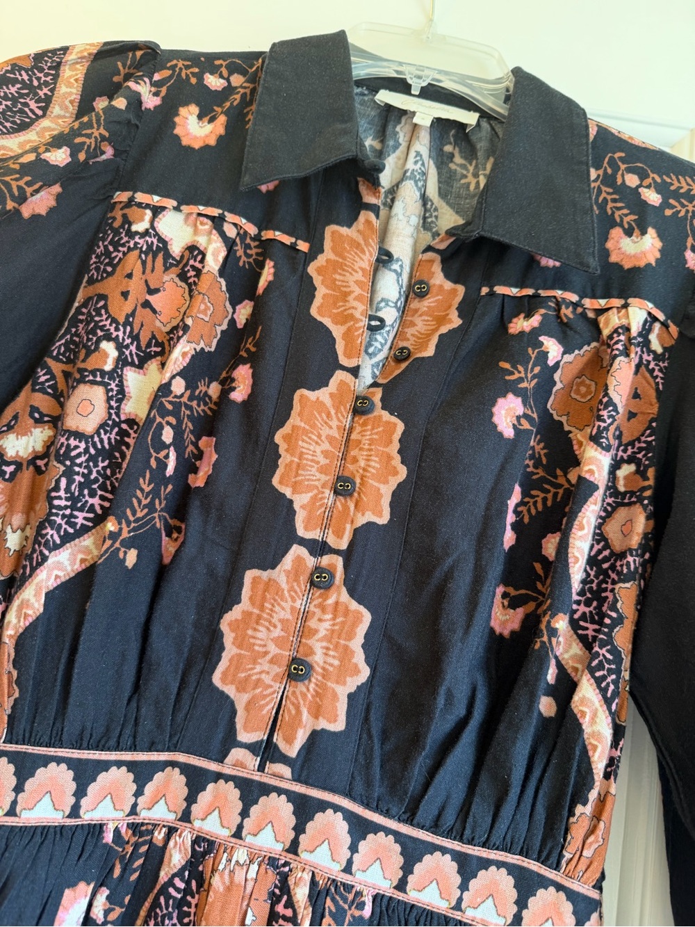 NWOT: Cleobella Leigh Mini Dress - Dark Lagos - Picture 5 of 6
